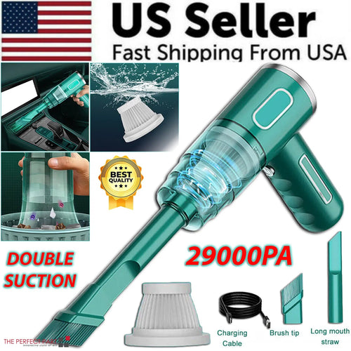 29000PA Cordless Hand Held Vacuum Cleaner Mini Portable Car Auto Home Wireless - Achevera