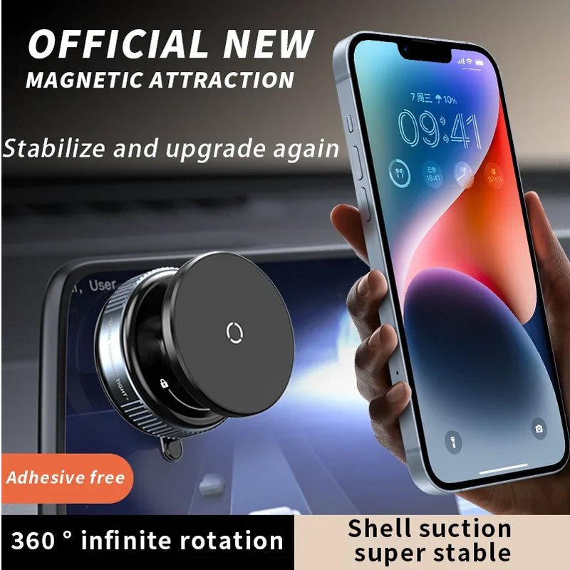 Car Phone Holder, Upgraded 360Adjustable Vacuum Suction 20X Magnets - Achevera