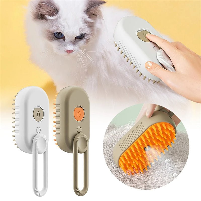 Electric 3-in-1 Pet Grooming Brush for Cats and Dogs - Achevera