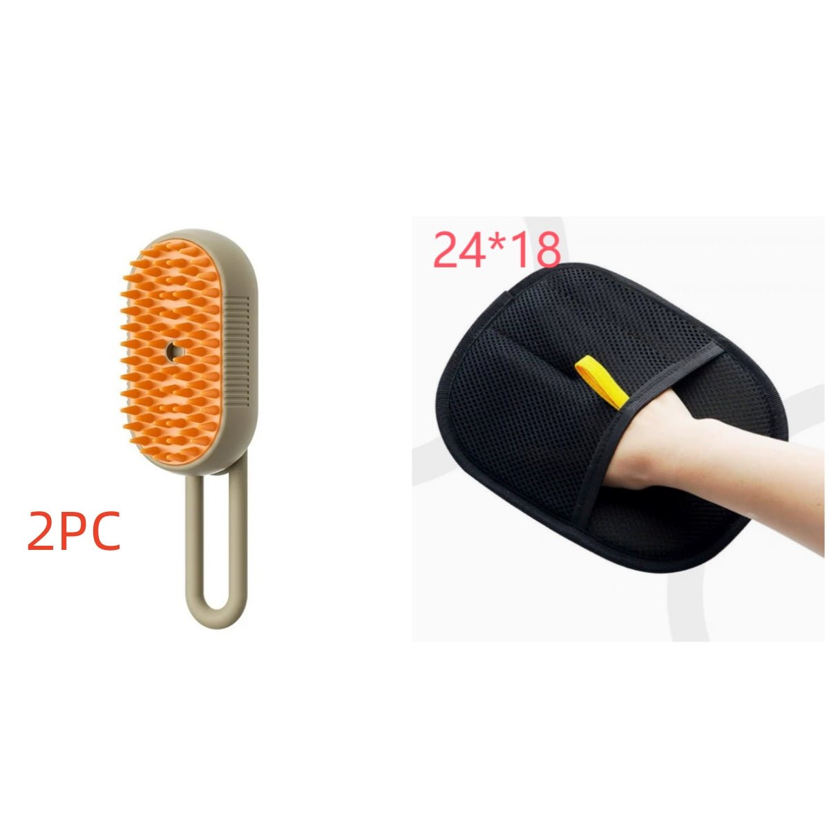 Electric 3-in-1 Pet Grooming Brush for Cats and Dogs - Achevera