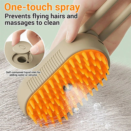 Electric 3-in-1 Pet Grooming Brush for Cats and Dogs - Achevera