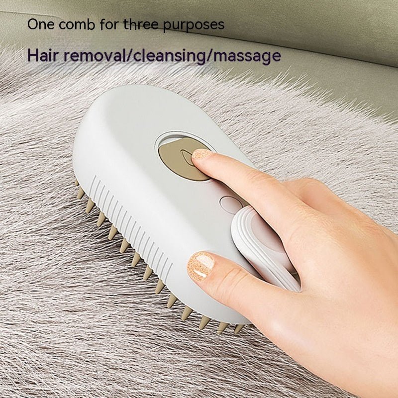 Cat Steam Brush Steamy Dog Brush 3 In 1 Electric Spray Cat Hair Brushes For Massage Pet Grooming Comb Hair Removal Combs Pet Products - Achevera