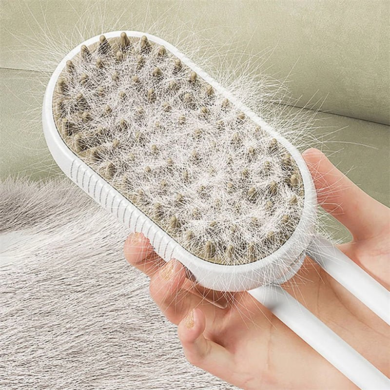 Cat Steam Brush Steamy Dog Brush 3 In 1 Electric Spray Cat Hair Brushes For Massage Pet Grooming Comb Hair Removal Combs Pet Products - Achevera