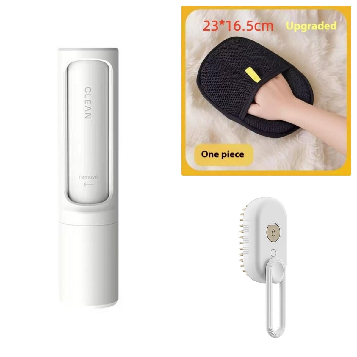 Electric 3-in-1 Pet Grooming Brush for Cats and Dogs - Achevera