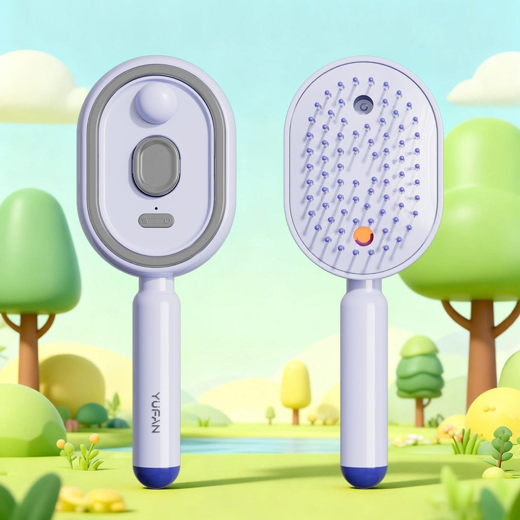 Electric Spray Massage Hair Brush – Anti-Static Hair Care Tool - Achevera