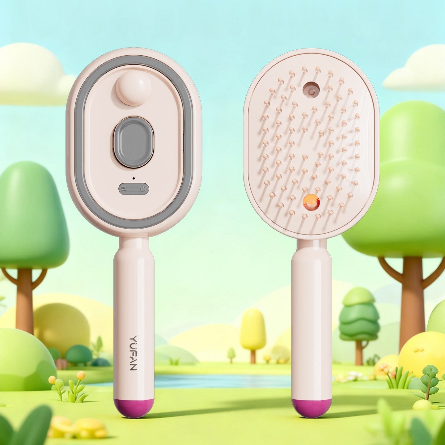 Electric Spray Massage Hair Brush – Anti-Static Hair Care Tool - Achevera