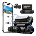 Hainatech 360° Dash Cam with GPS, WiFi, Night Vision, 24/7 Recording & Free 128G Card - Achevera