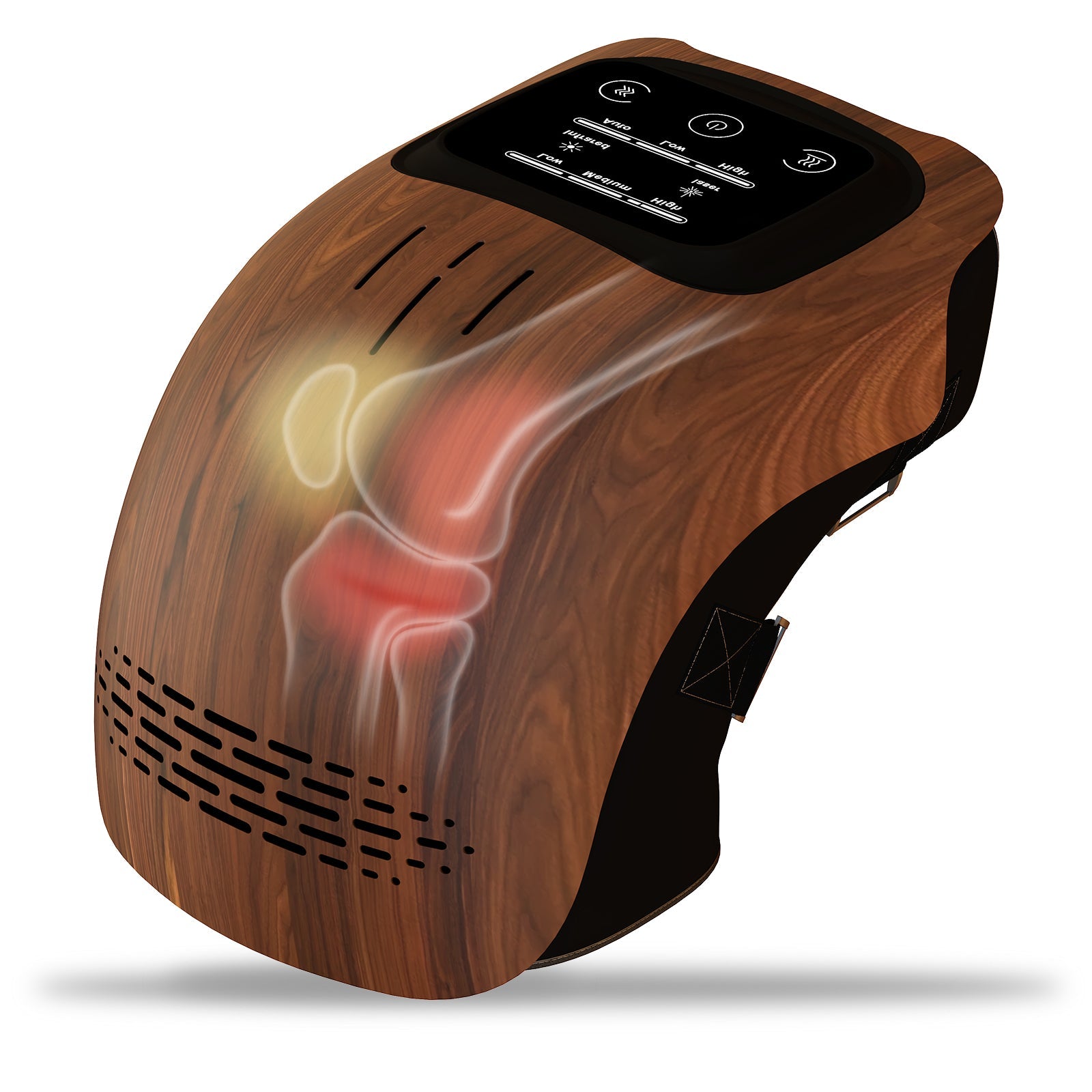 Rechargeable Electric Knee Massager with Infrared Heating for Pain Relief - Achevera