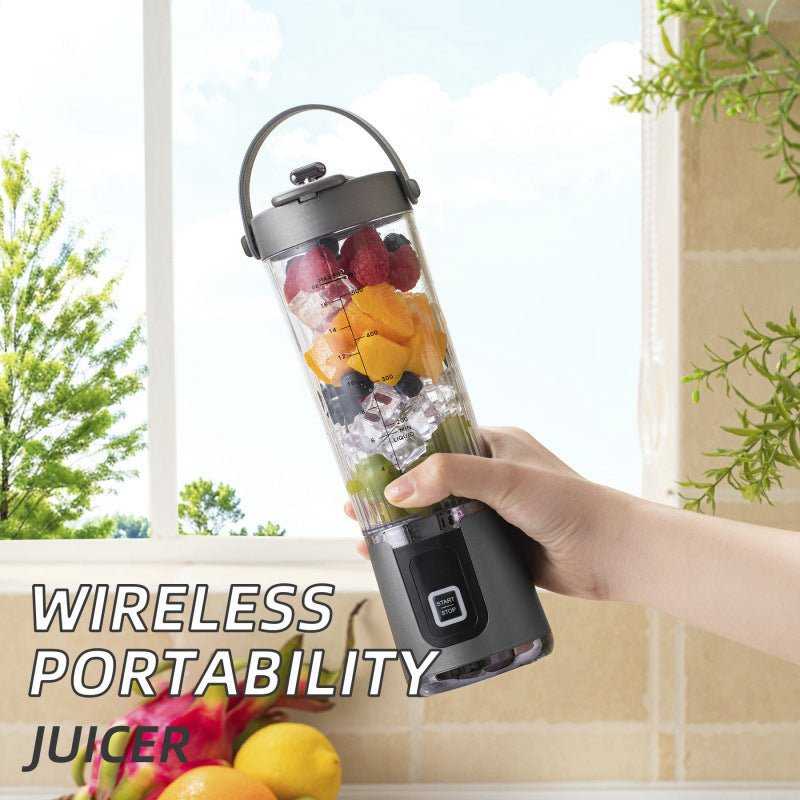 Portable Electric Juicer Cup Blender – Wireless 400ml Smoothie Maker - Achevera