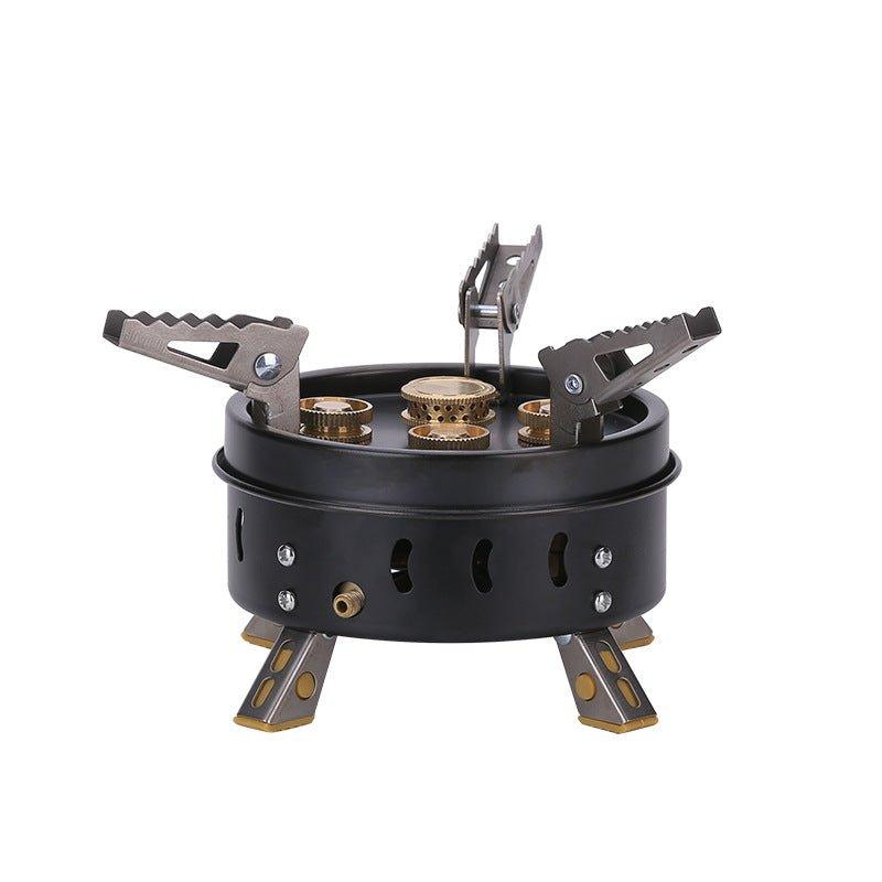 Portable Windproof Camping Cookout Gas Stove Holder Set - Achevera