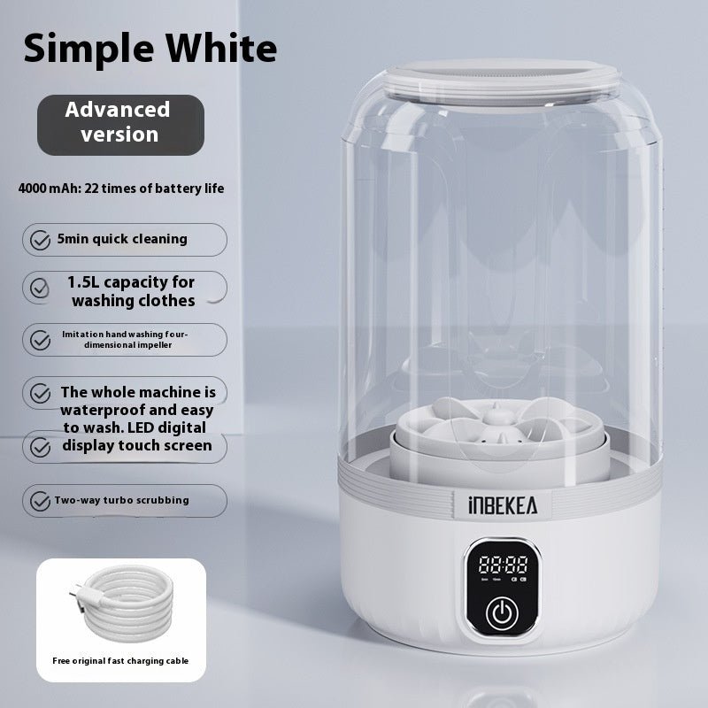 Wireless Mini Washing Machine Portable Automatic - Achevera