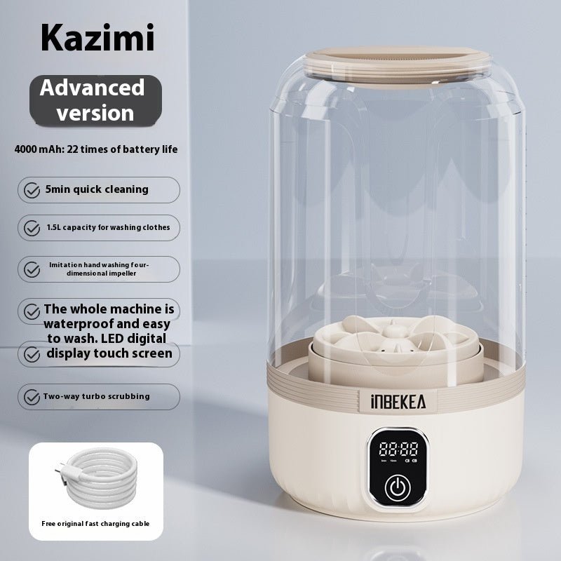 Wireless Mini Washing Machine Portable Automatic - Achevera