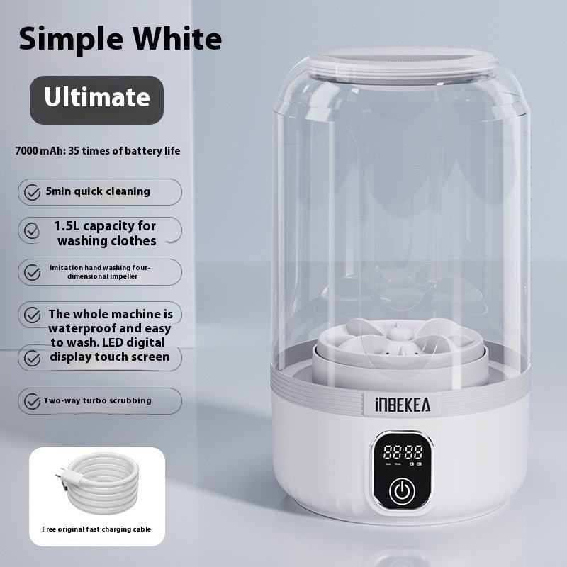 Wireless Mini Washing Machine Portable Automatic - Achevera