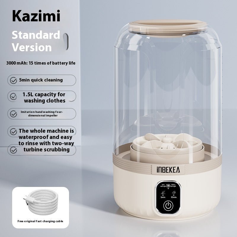 Wireless Mini Washing Machine Portable Automatic - Achevera